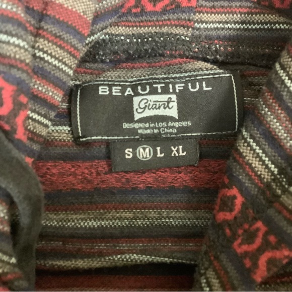 Men’s Patterned Hoodie - Picture 3 of 3